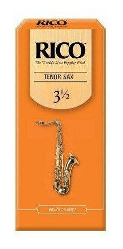 Set De 25 Cañas Para Saxofón Tenor Fuerza 3.5 Rico
