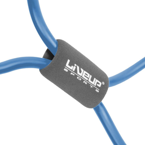 Elástico Extensor Formato Em Oito Tensão Forte Azul Liveup