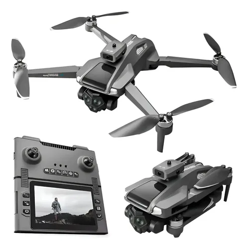 Drone Mi M66 Max Câmera 8k Tela No Controle + Bag Cinza
