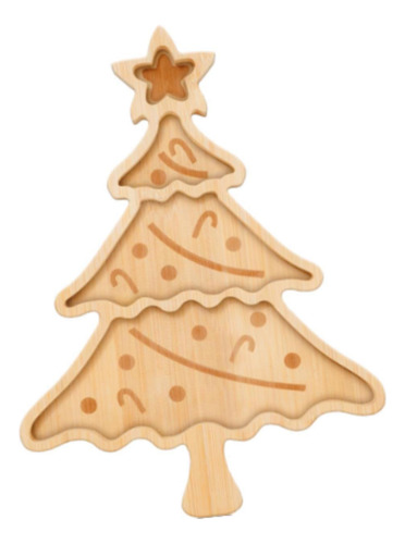 Plato Con Forma De De Navidad, Postre De De Navidad, Plato