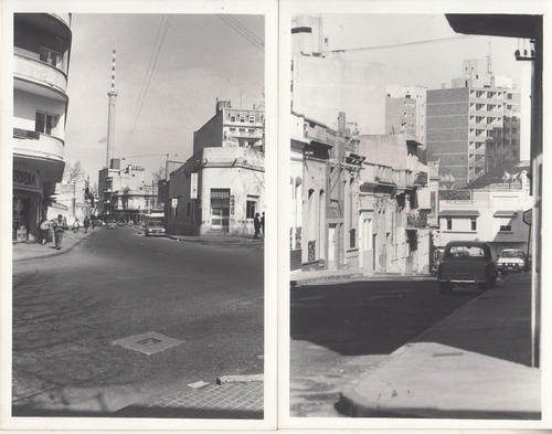 Dos Fotografias Calles Del Barrio Cordon De Montevideo