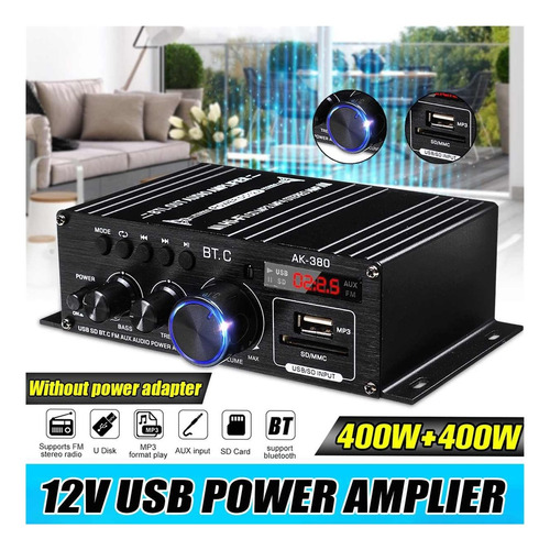 Ak380 / Ak170 800w Amplificador De Energía Audio Audio Casa