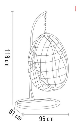 Imagen 5 de 8 de Colgante Blanco De Ratan Silla Sillón Columpio