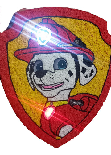 Piñata Paw Patrol Marshall Con Luces 41 Cm