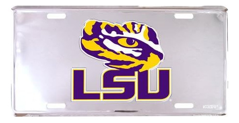 Lsu Tigers Super Stock - Placa De Metal De 6 X 12 Pulgadas