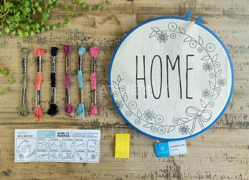 Imagen 3 de 4 de Set De Bordado Home 40 X 40cm Regalo Día De La Madre
