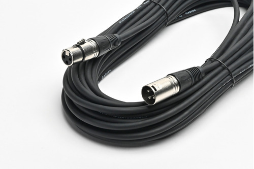 Imagen 1 de 7 de Cable Profesional Pro Audio Canon Xlr 15,2 Mts Negro Cuota