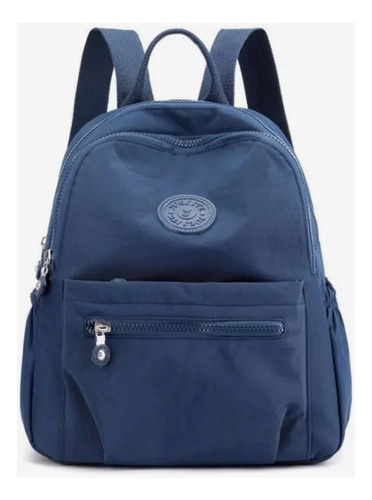 Mochila Bolso De Mujer Moda Impermeable Antirrobo Moda Azul