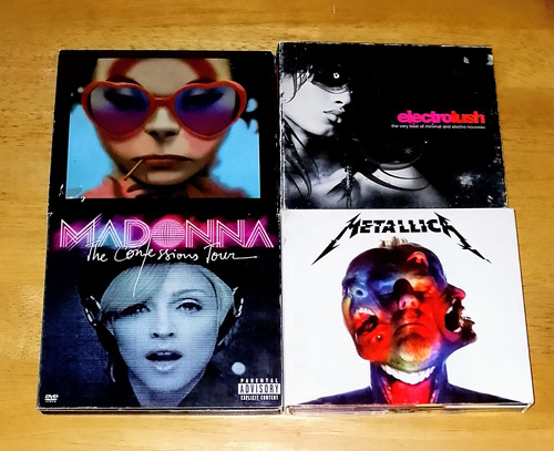 Lote 16 Cajas Cds Linkin Park Pink Floyd Metallica Madonna