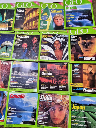 Revista Geo - Edición España 1989 A 1992, 25 Revistas (Usado)