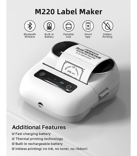 ~? Phomemo M220 Label Maker, Nueva Impresora De Etiquetas Té