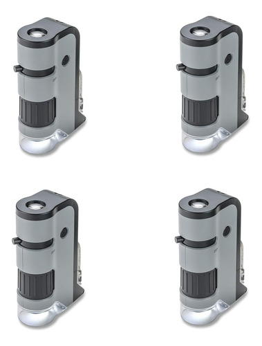 Microscopio De Bolsillo Con Luz Led Carson Microflip 100x-25