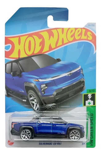 Hot Wheels Básico Silverado Ev Rst, Escala 1:64.