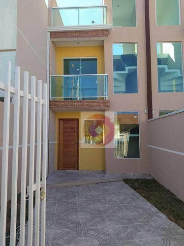 Sobrado Com 3 Dormitórios À Venda, 90 M² Por R$ 330.000,00 - Sítio Cercado - Curitiba/pr - So0124