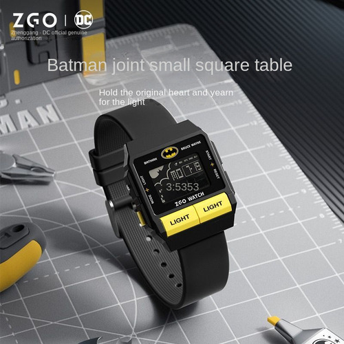 Reloj Electrónico Batman Ligero E Impermeable Para Jóvenes