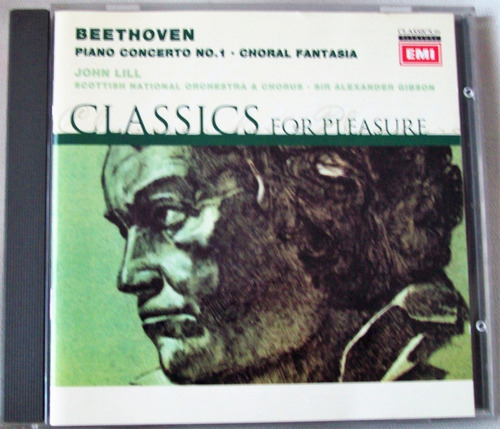 Beethoven Piano Concerto 1 Choral Fantasia John Lill Cd  ( 