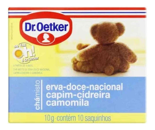 Chá De Erva-doce, Capim-cidreira, Camomila Dr. Oetker 10x10g