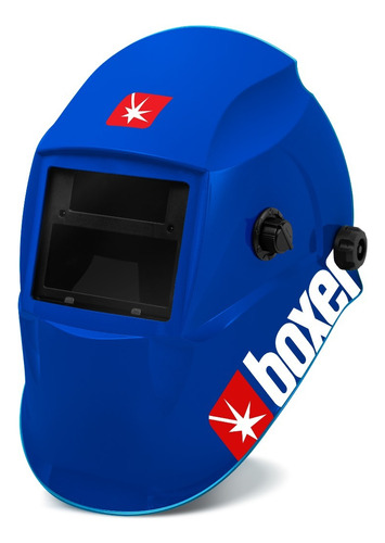 Máscara De Solda Com Escurecimento Automático Bs90 Boxer Cor Azul Liso