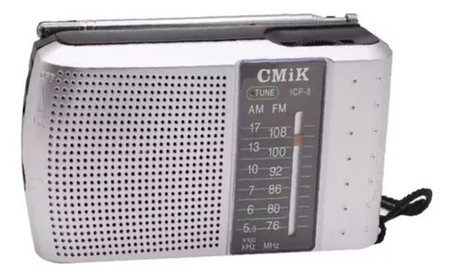 Radio Portátil De Mano, Icf-8 De Plástico Am/fm A Pila®