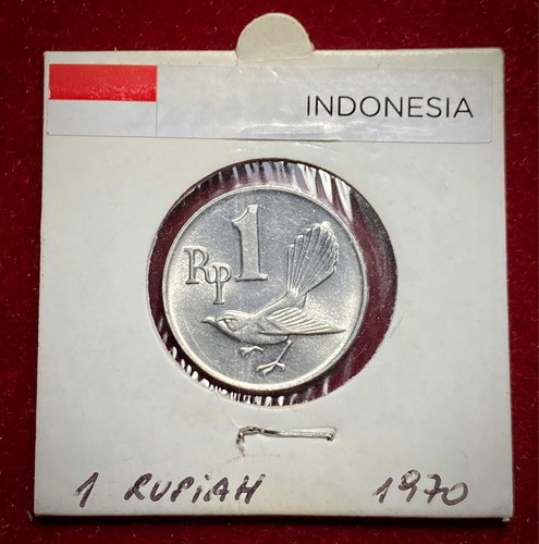 Moneda 1 Rupia Indonesia 1970 Km 20 Aluminio