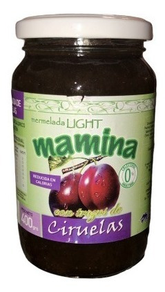 Mermelada De Ciruela Mamina Light, Yeruti. Pack X 6. 400gr