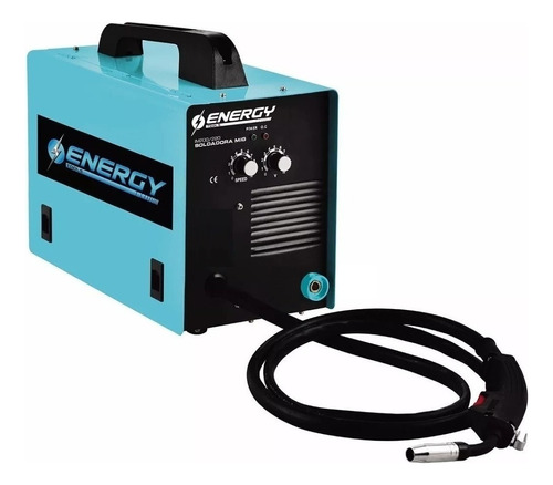 Soldadora Mig Energy Im200/220 De 200a Suelda Con O Sin Gas Color Celeste