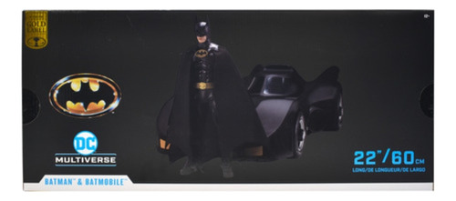 Dc Multiverse Batman Con Batmobile 1989 Gold Mcfarlane Cd