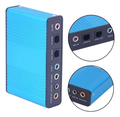 Adaptador De Tarjeta De Sonido Óptico Zz 5.1