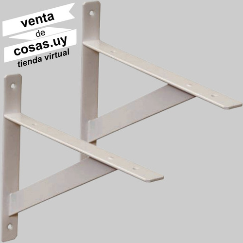 Dos (2) Ménsulas/escuadras 25m Para Estante Soporta 120kg