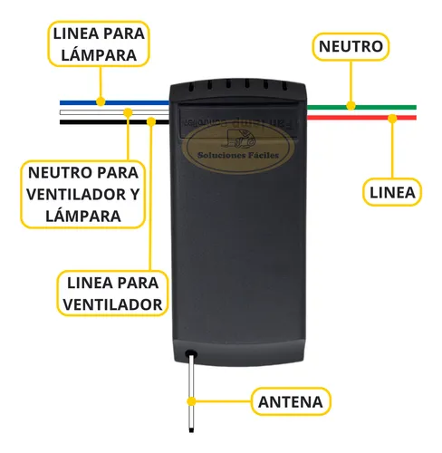Conjunto Control Remoto Para Ventilador De Techo Carben