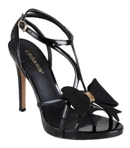 Tacon de aguja negro clearance