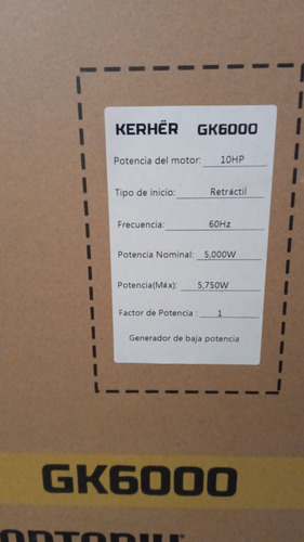Generador Gasolina 5000w 10hp 110/220v Encendido Electrónico
