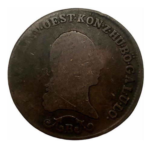 Moneda Antigua Imperio Austro Húngaro De 1812 De 3 Kreuzer (Usado)