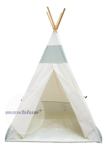 Carpa Casita Estilo Tipi Con Tapete Y Almohada Premium