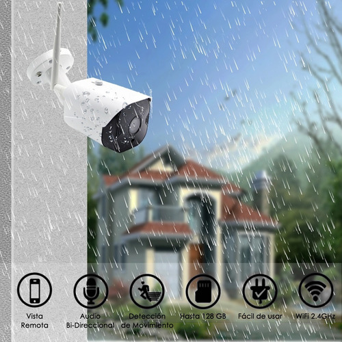 Cámara Wifi Ip Full Hd 1080p Sinovision Exterior Audio Mic