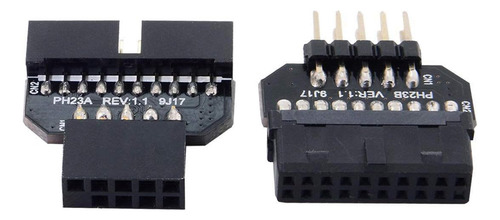 Adaptador Hembra Reversible Usb 2.0 9 Pin A Usb 3.0 20 Pin
