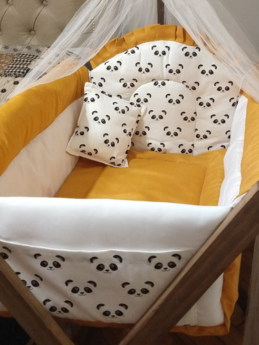 Imagen 8 de 10 de Catre Cuna Incluye Tul, Sábana Y Almohadón Decorativo!!!!