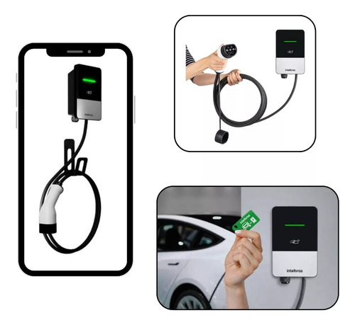 Carregador Carro Eletrico 7,4kw Estação De Recarga Intelbras
