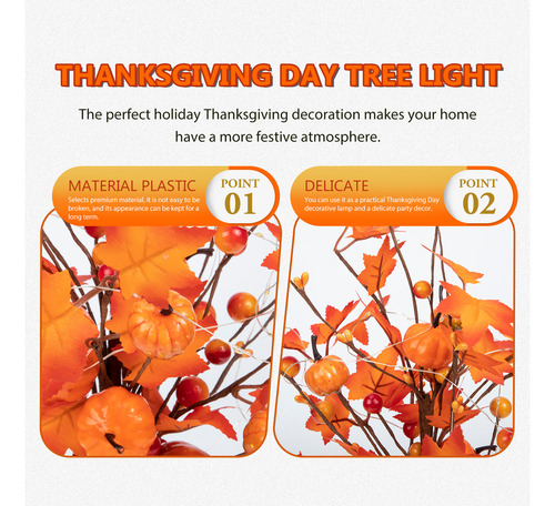 Adorno Led Para Árbol Iluminado, Decoración De Otoño Y Acció