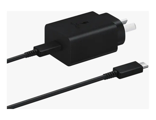Cargador Samsung Usb-c Con Cable Carga Super Rápida Negro