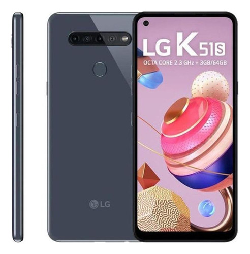 Telefone Celular LG K51s Titânio 64gb 3gb Ram (lmk510bmw) (Recondicionado)