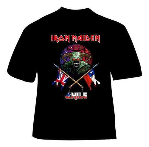 Polera Iron Maiden - Ver 036 - Chile