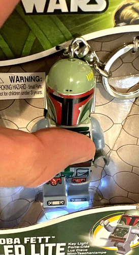 Boba Fett Lego Llavero Lampara Ledlite Star Wars Mandalorian (Usado)