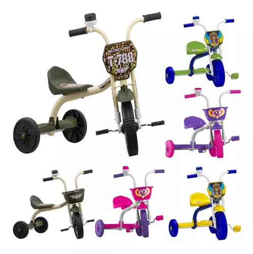 Motoca Motinha Triciclo 3 Rodas Infantil Para Bebe e Criança Menina Menino