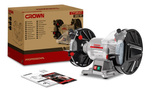 Amoladora Esmeril De Banco 8'' 350w Crown Ct13547