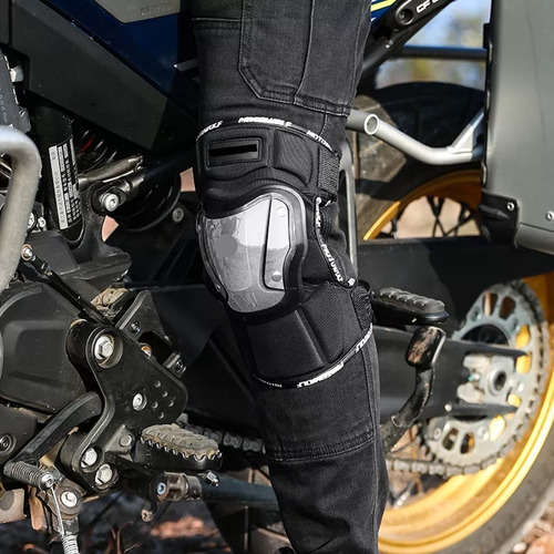 Imagen 10 de 10 de Rodilleras Motociclista Protecciones Rodillas Acero Inox.