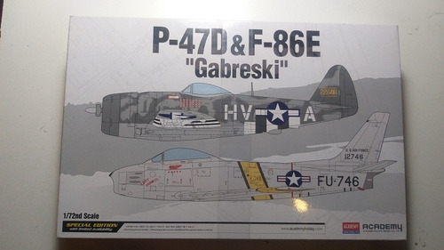 Academy P-47d & F-86e Gabreski 1/72 Rdelhobby Mza