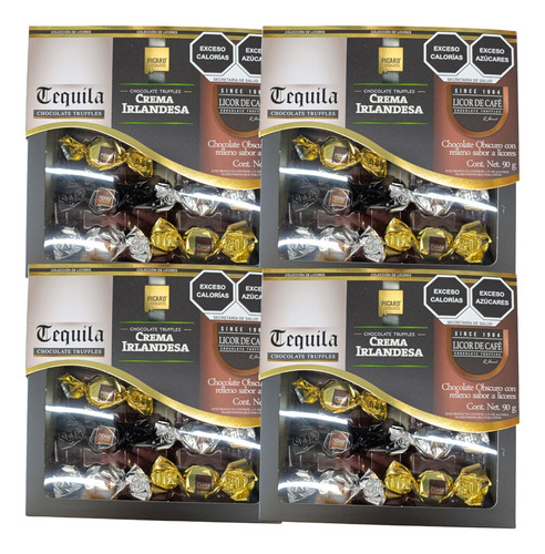 Chocolate Colección Licor 2p 90g C/u Tequila Irlandés Café E
