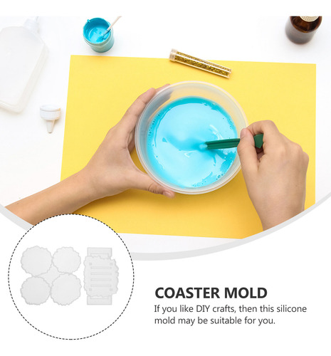 1 Juego De Moldes Para Posavasos Diy, Molde De Silicona Únic