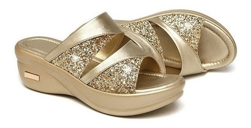 Plataforma De Cuña Del Dedo Del Pie Abierto Zapatos Casual D